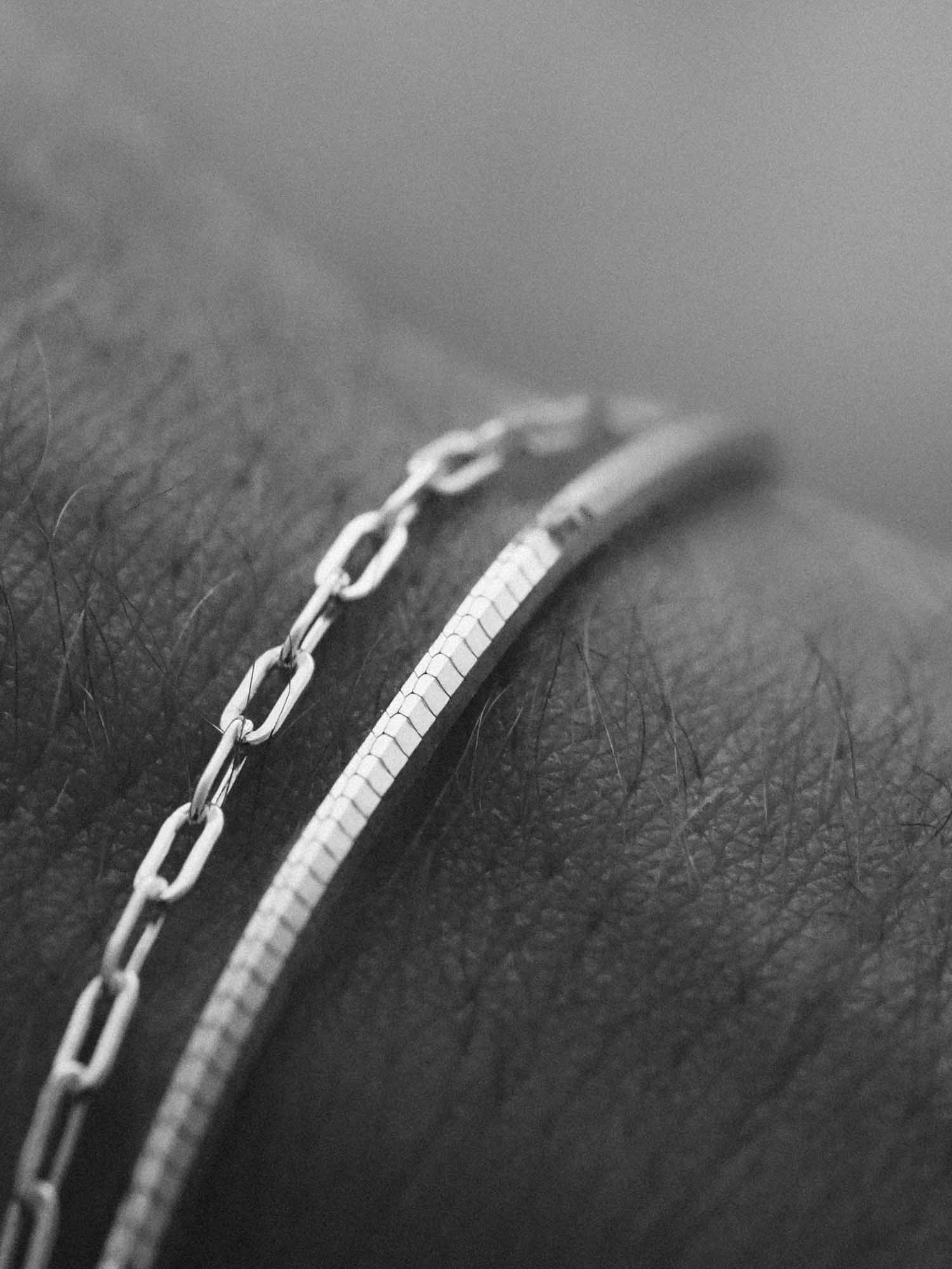 OCTAGON CHAIN BRACELET IN SILVER - Image 5